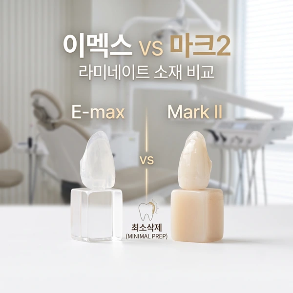 자연치아 살리는 프리미엄 라미네이트 가이드 (이멕스 vs 마크2블록)